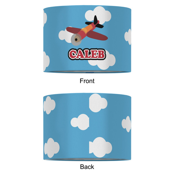 Airplane 12" Drum Lampshade - APPROVAL (Fabric)