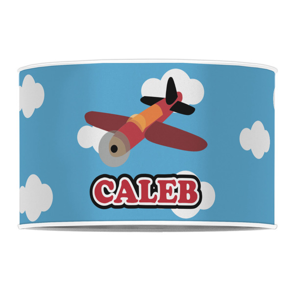 Airplane 12" Drum Lampshade - FRONT (Poly Film)