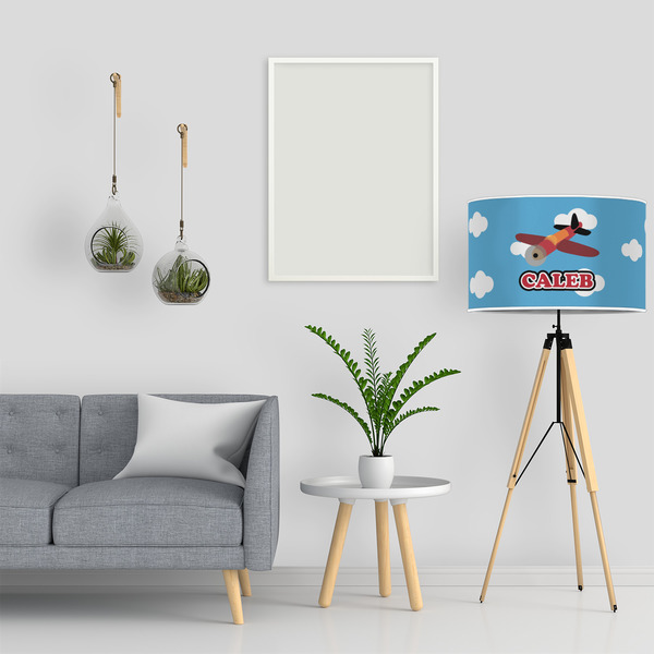 Airplane 12" Drum Lampshade - LIFESTYLE