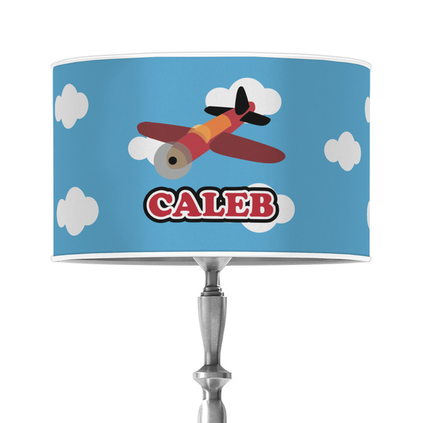 Custom Airplane 12" Drum Lamp Shade - Poly-film (Personalized)