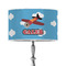 Airplane 12" Drum Lampshade - ON STAND (Poly Film)