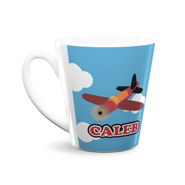 Airplane 12 Oz Latte Mug - Front