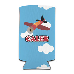 Airplane Can Cooler (tall 12 oz) (Personalized)