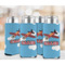 Airplane 12oz Tall Can Sleeve - Set of 4 - LIFESTYLE