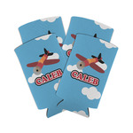 Airplane Can Cooler (tall 12 oz) - Set of 4 (Personalized)