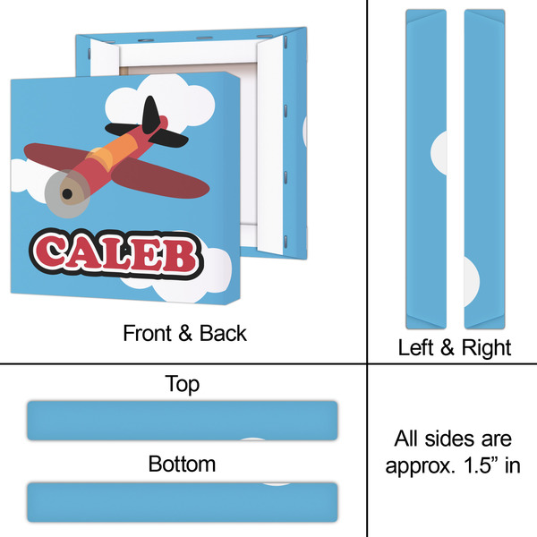 Airplane 12x12 - Canvas Print - Approval