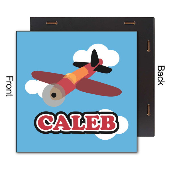 Airplane 12x12 Wood Print - Front & Back View