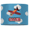 Airplane 16" Drum Lampshade - FRONT (Fabric)