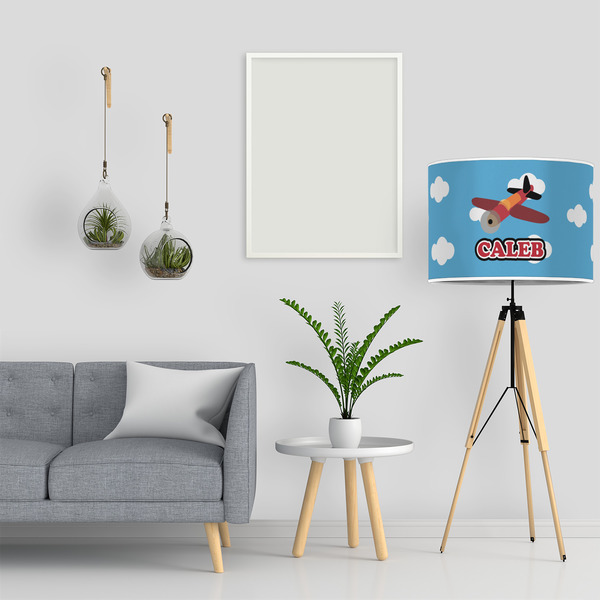 Airplane 16" Drum Lampshade - LIFESTYLE