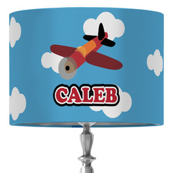 Airplane 16" Drum Lamp Shade - Fabric (Personalized)