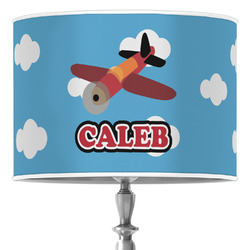Airplane 16" Drum Lamp Shade - Poly-film (Personalized)
