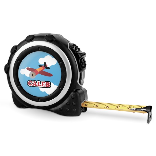 Airplane 16 Foot Black & Silver Tape Measures - Front