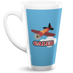 Airplane 16 Oz Latte Mug (Personalized)