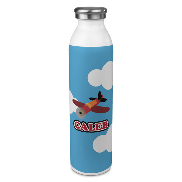 Custom Airplane 20oz Stainless Steel Water Bottle - Full Print (Personalized)