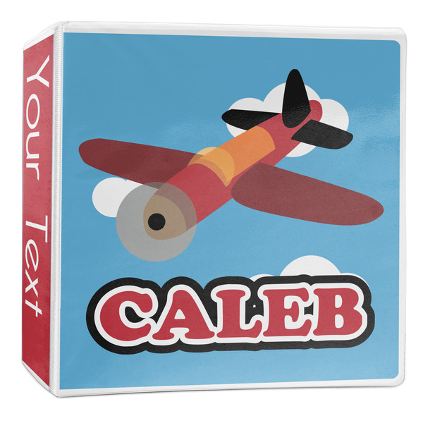 Custom Airplane 3-Ring Binder - 2 inch (Personalized)