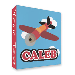 Airplane 3 Ring Binder - Full Wrap (Personalized)