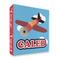 Airplane 3 Ring Binders - Full Wrap - 2" - FRONT