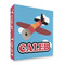 Airplane 3 Ring Binder - Full Wrap - 2" (Personalized)
