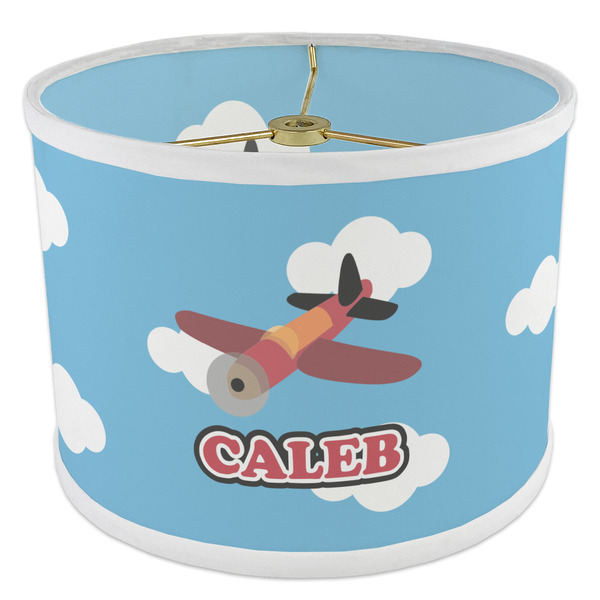 Airplane 8" Drum Lampshade - ANGLE Poly-Film
