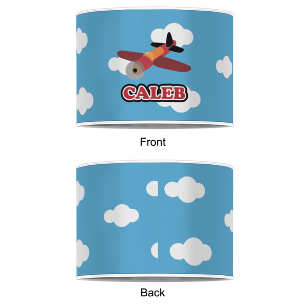 Airplane 8" Drum Lampshade - APPROVAL (Poly Film)