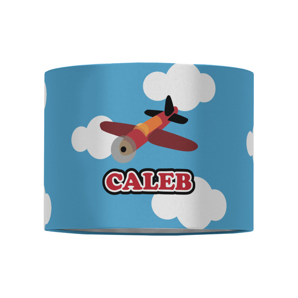 Airplane 8" Drum Lampshade - FRONT (Fabric)