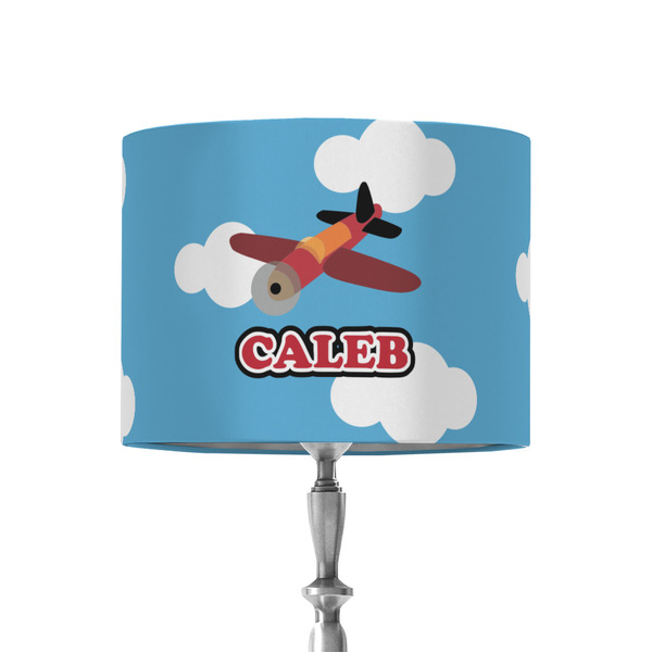 Custom Airplane 8" Drum Lamp Shade - Fabric (Personalized)