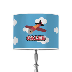 Airplane 8" Drum Lamp Shade - Poly-film (Personalized)