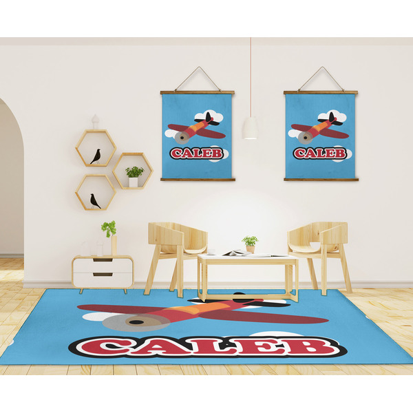 Airplane 8'x10' Indoor Area Rugs - IN CONTEXT