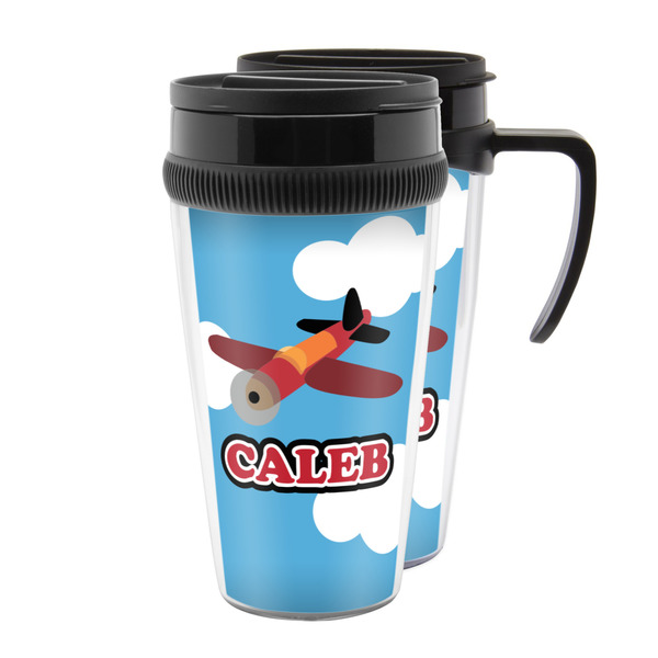 Custom Airplane Acrylic Travel Mug (Personalized)