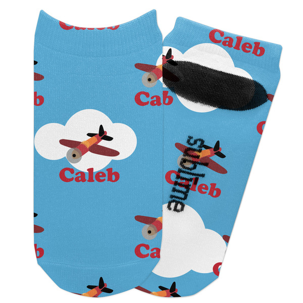 Custom Airplane Adult Ankle Socks (Personalized)