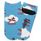 Airplane Adult Ankle Socks - Single Pair - Front and Back