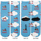 Airplane Adult Crew Socks - Double Pair - Front and Back - Apvl