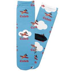 Airplane Adult Crew Socks (Personalized)