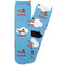 Airplane Adult Crew Socks - Single Pair - Front and Back