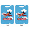 Airplane Aluminum Luggage Tag (Front + Back)