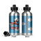 Airplane Aluminum Water Bottle - Front and Back