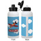 Airplane Aluminum Water Bottle - White APPROVAL