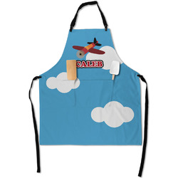 Airplane Apron With Pockets w/ Name or Text