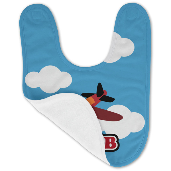 Airplane Baby Bib - AFT folded