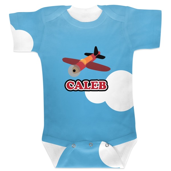 Custom Airplane Baby Bodysuit 0-3 (Personalized)