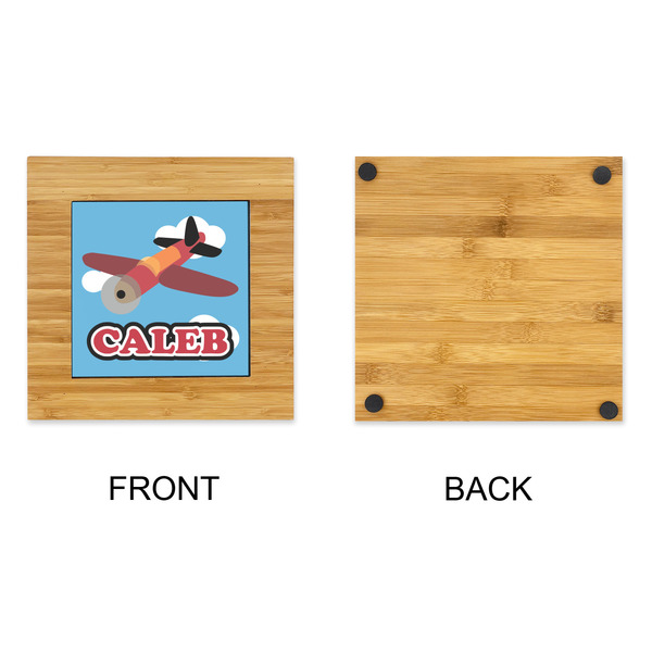 Airplane Bamboo Trivet with 6" Tile - APPROVAL