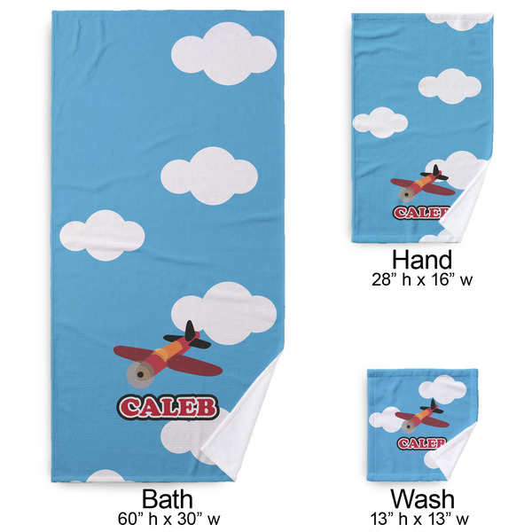 Airplane Bath Towel Sets - 3-piece - Approval