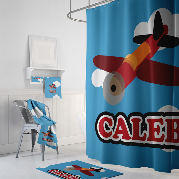 Airplane Bath Towel Sets - 3-piece - In Context