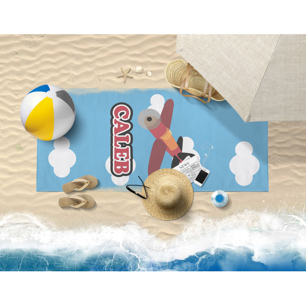 Airplane Beach Towel Lifestyle