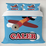 Airplane Duvet Cover Set - King (Personalized)