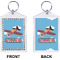 Airplane Bling Keychain (Front + Back)