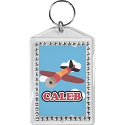 Airplane Bling Keychain (Personalized)