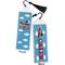 Airplane Bookmark with tassel - Front and Back
