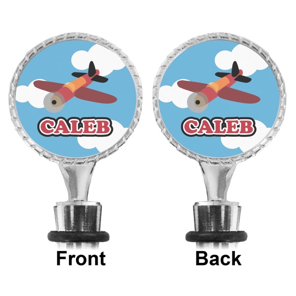 Airplane Bottle Stopper - Front and Back