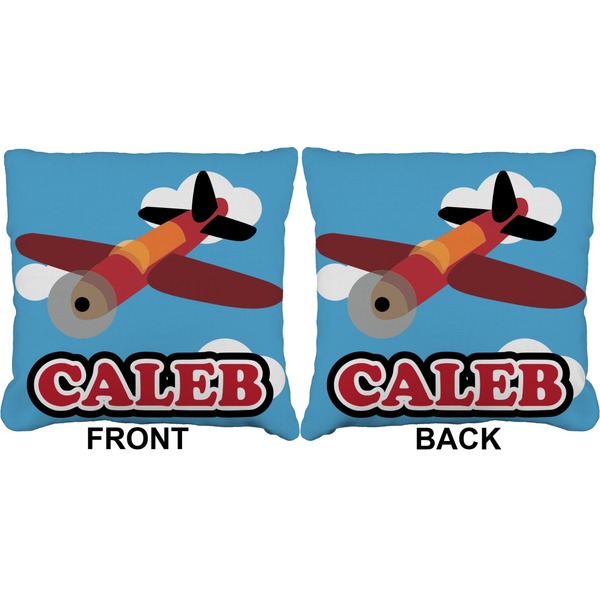 Airplane Burlap Pillow Approval